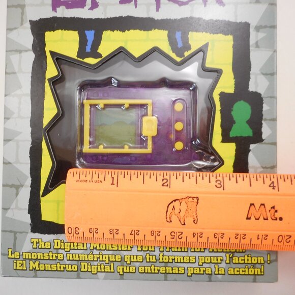Bandai Digimon Digital Monster You Train for Action Game Tamagotchi Purple NIB - Picture 8 of 8